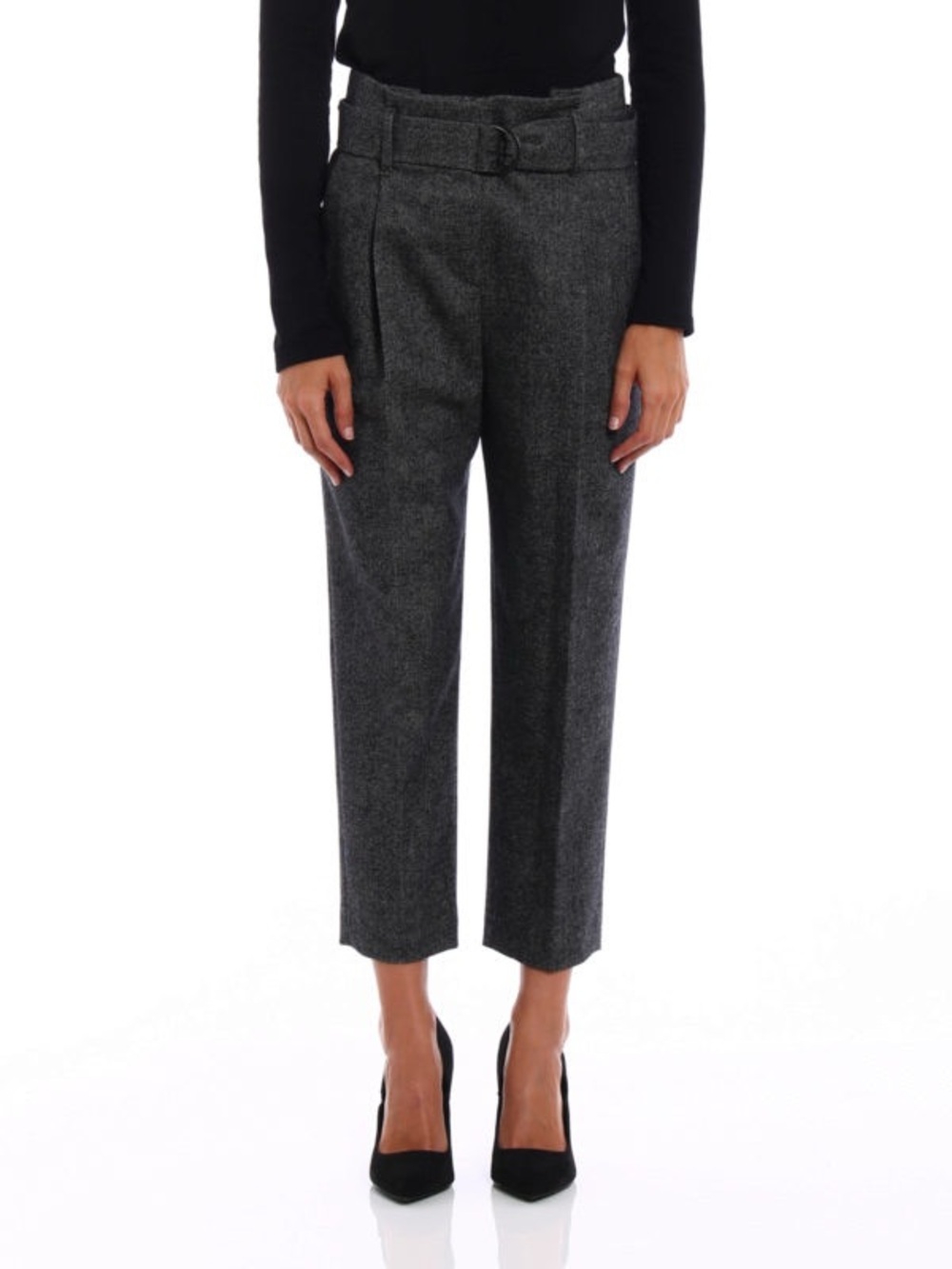 Brunello Cucinelli Paper Bag Wool Cashmere Blend Trouser Pants Women’s Size 4 - Picture 2 of 16